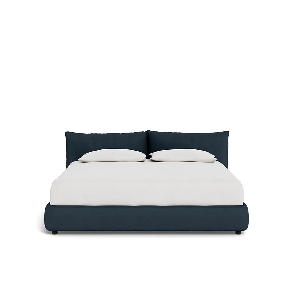 Heal's Pillow Storage Bed Super King Siena Cotton Deep Sea 1