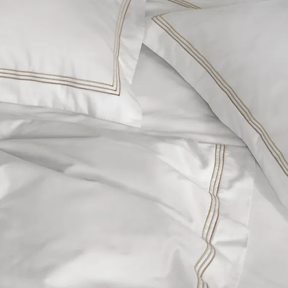 Dorma Rovello Embroidery 100% Cotton Duvet Cover & Pillowcase Set 3
