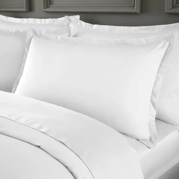 Hotel Cotton Sateen 400 Thread Count Oxford Pillowcase Pair 1