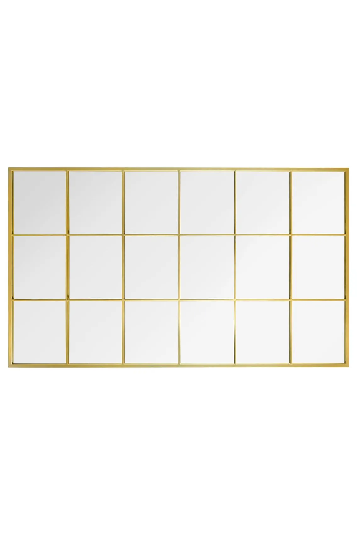MirrorOutlet Gold Modern Window Leaner / Wall Mirror 79" X 47" 200CM X 120CM 3