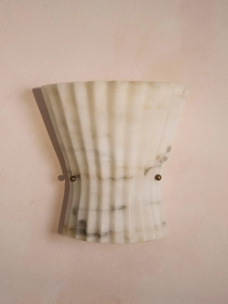 Mallory Wall Light, Alabaster