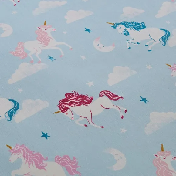 Unicorn Meadow Polycotton Duvet Cover & Pillowcase Set 6
