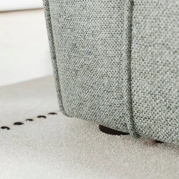Blake Basket Weave Texture Corner Chaise Sofa 4