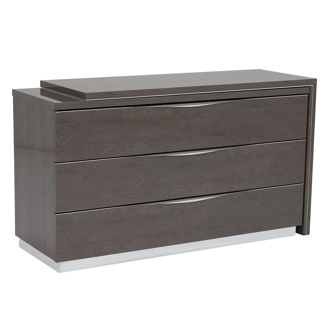 Lutyen Dresser Toilette With 3 Drawers Large, Brown Gloss | Barker & Stonehouse 6