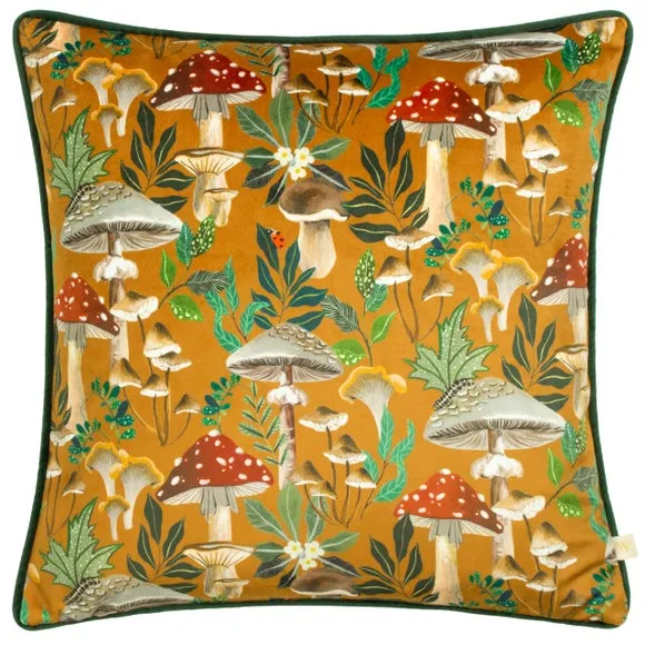 Wylder Wild Garden Mushroom Square Cushion 3