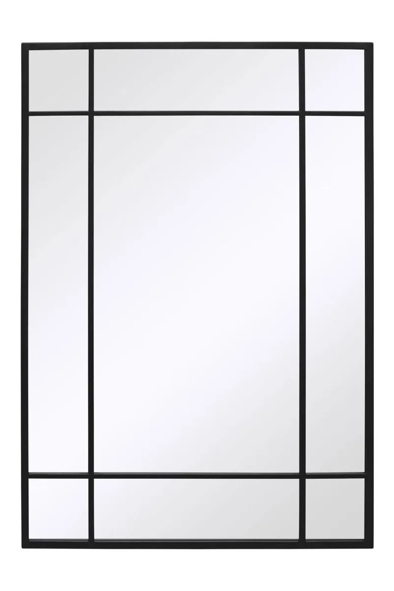 MirrorOutlet Black Modern Contemporary Wall Mirror 39" X 27" (100CM X 70CM) 3