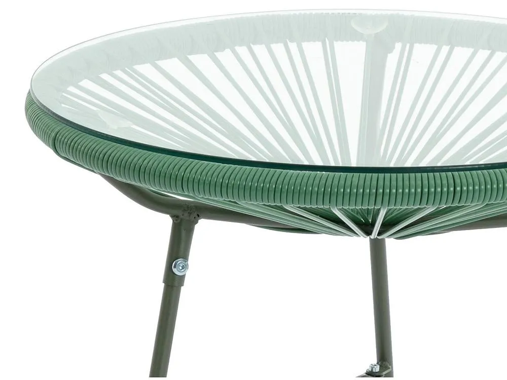 Vente-unique Garden Table In Woven Resin - Khaki - ALIOS III By MYLIA 6