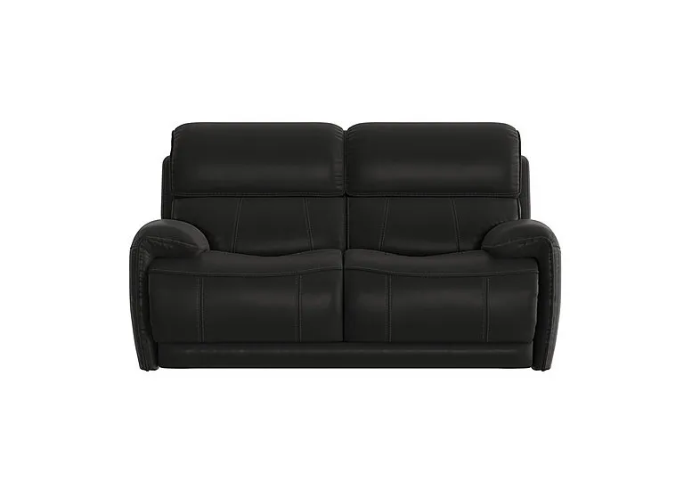 Link 2 Seater Leather Sofa - Classic Black