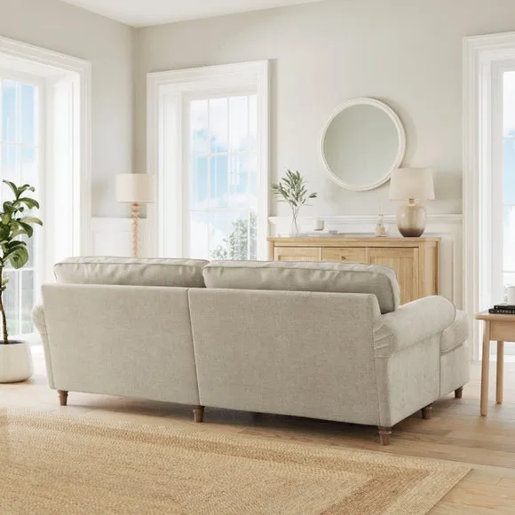 Flori Basket Weave Corner Chaise Sofa 2