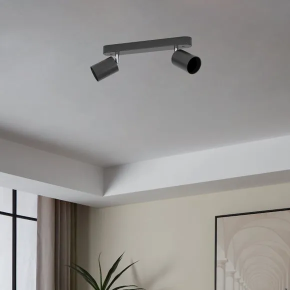 EGLO Essentials Reciso-E 2 Light Semi Flush Spotlight Bar