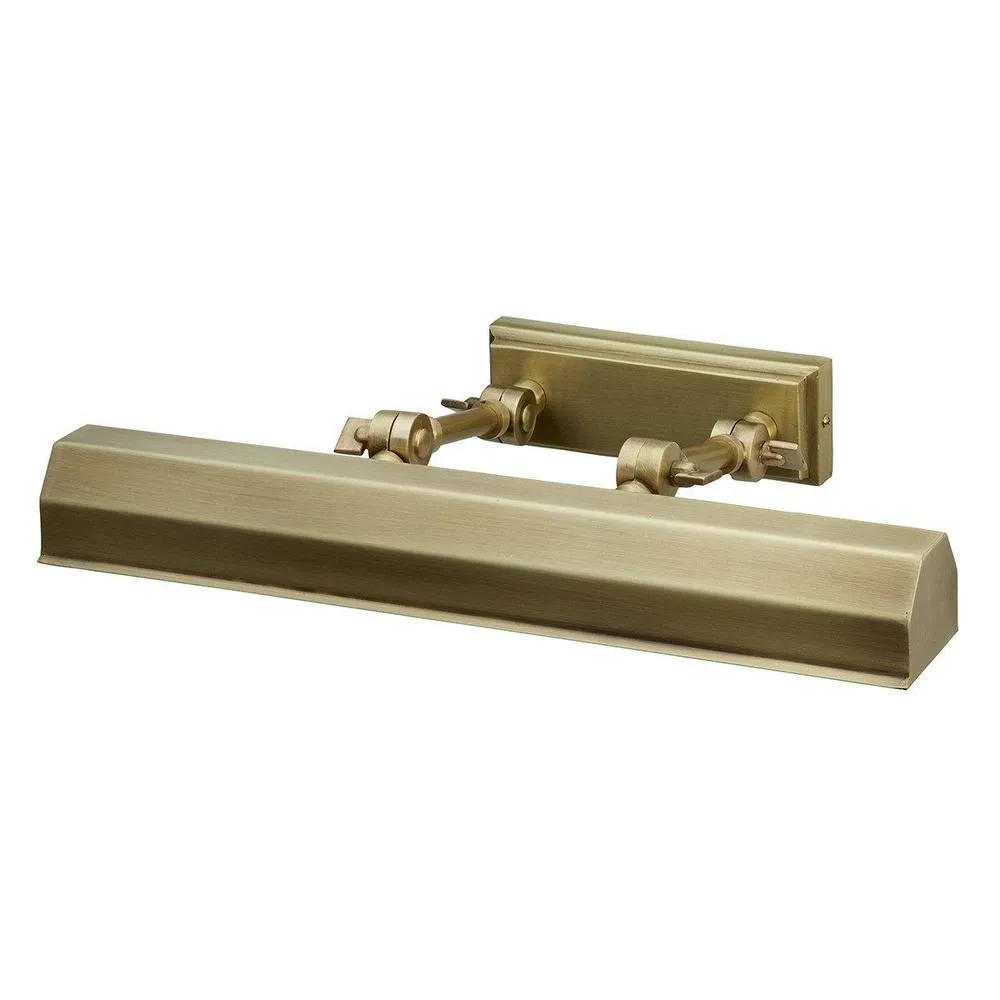 Netlighting Chawton 2 Light Medium Picture Wall Light Brass E14 in Yellow