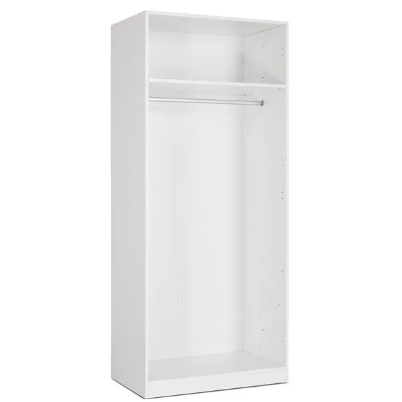 Acton Double Wardrobe, White 3