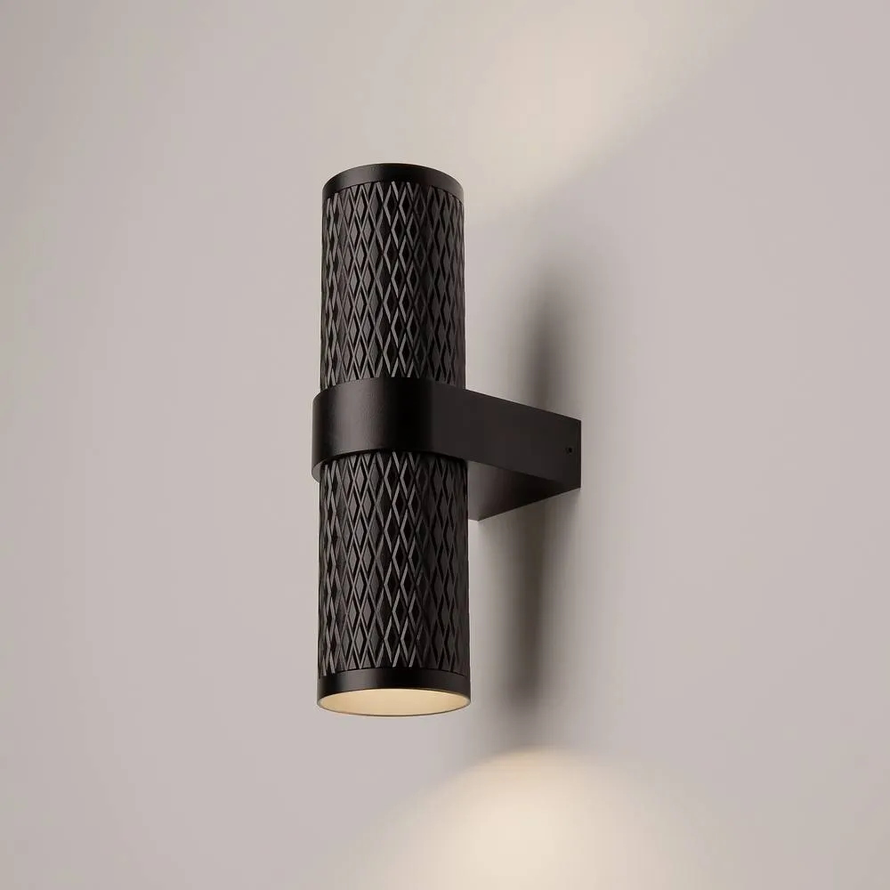 Netlighting Focus Design Up & Down Wall Lamp Black 2xGU10 2