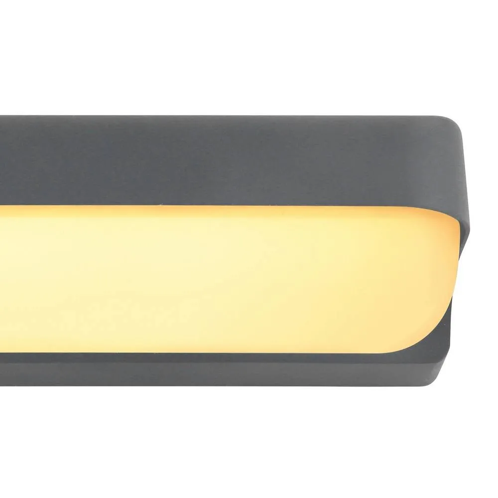 Netlighting Honna Outdoor Wall Down Lamp Anthracite IP54 LED 3000K in Grey 4
