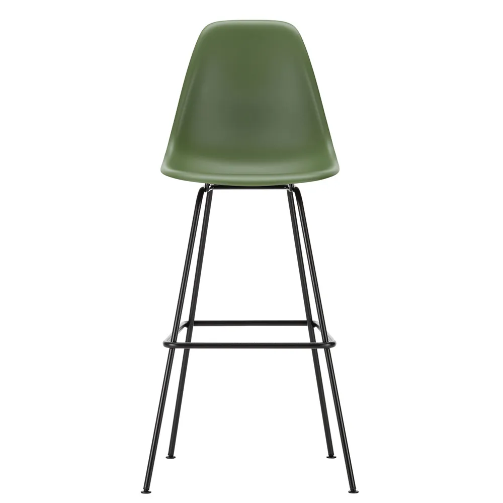Vitra Eames Plastic Stool RE High Forest Basic Dark Powdered Legs