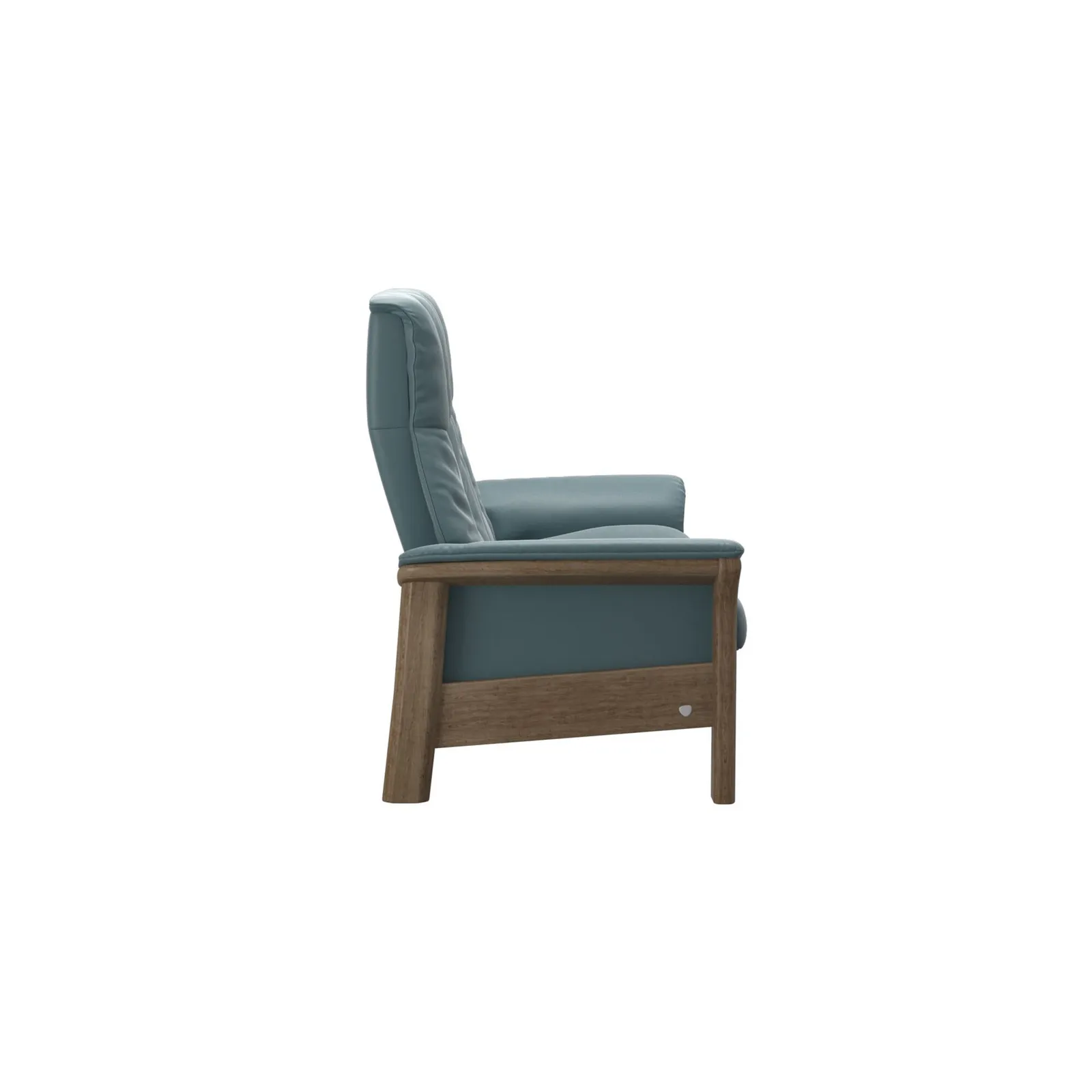 Stressless Buckingham 2 Seater Recliner Sofa, Blue Leather | Barker & Stonehouse 3