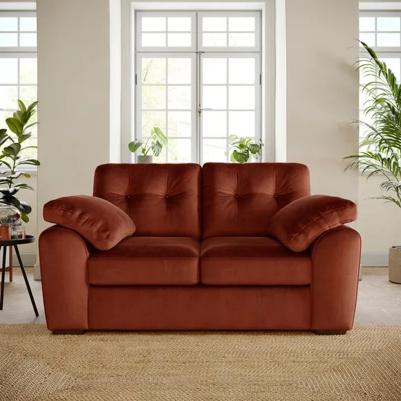 Milton Matte Velvet 2 Seater Sofa 1