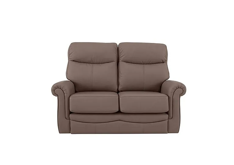 Avon Small 2 Seater Leather Sofa - Oxford Chocloate
