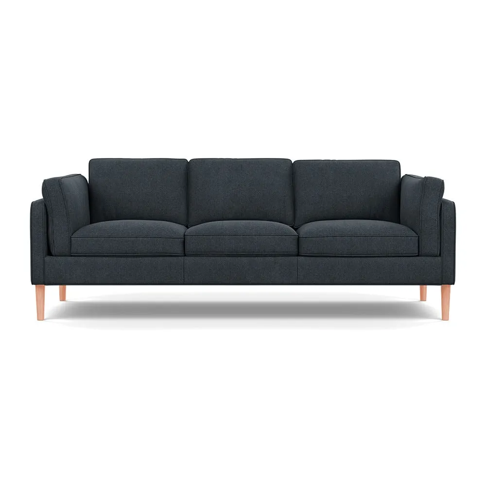 Heal's Sonno 4 Str Sofa St Moritz Wool Grey 160 Natural Feet 1