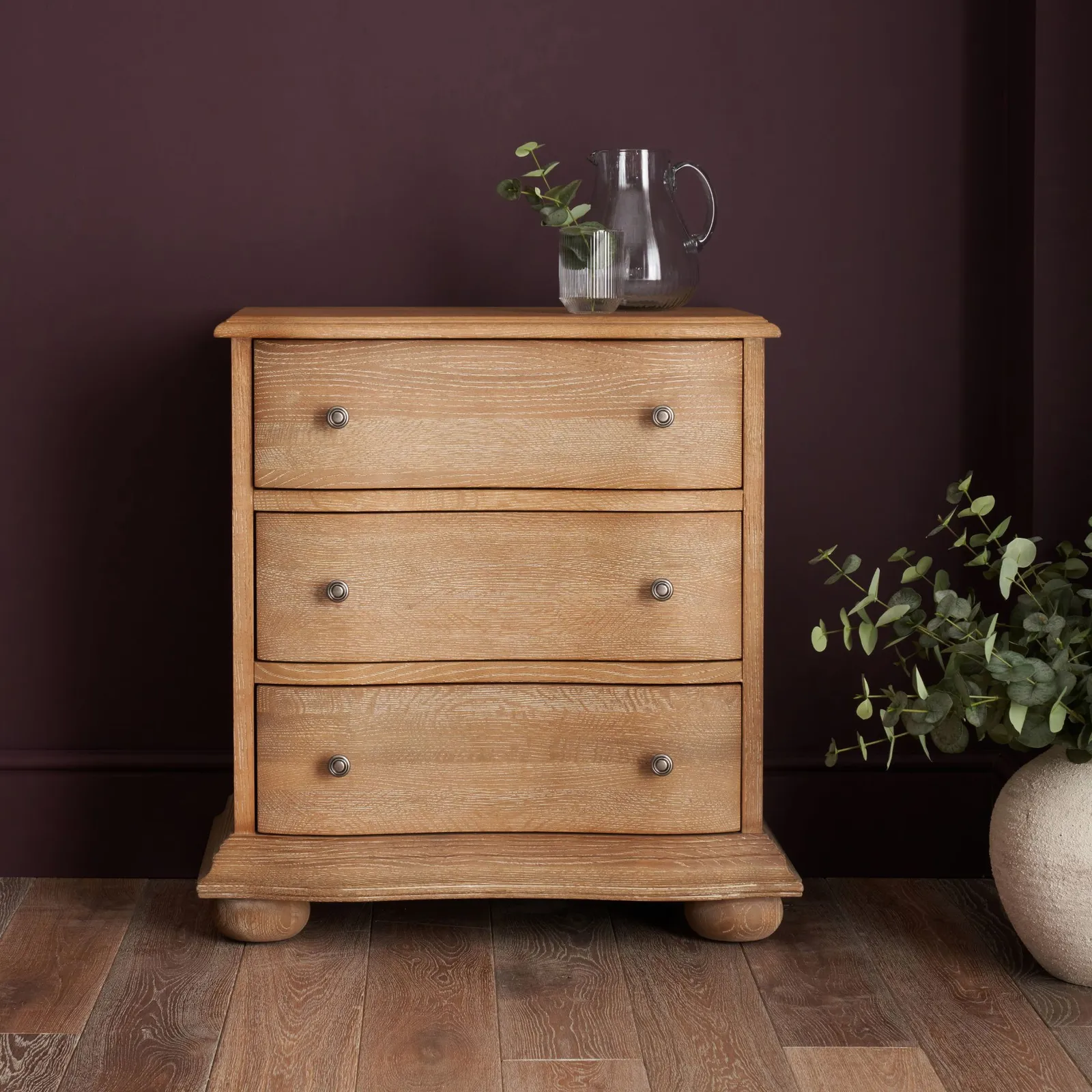 Emporium 3 Drawer Chest, Weathered Oak