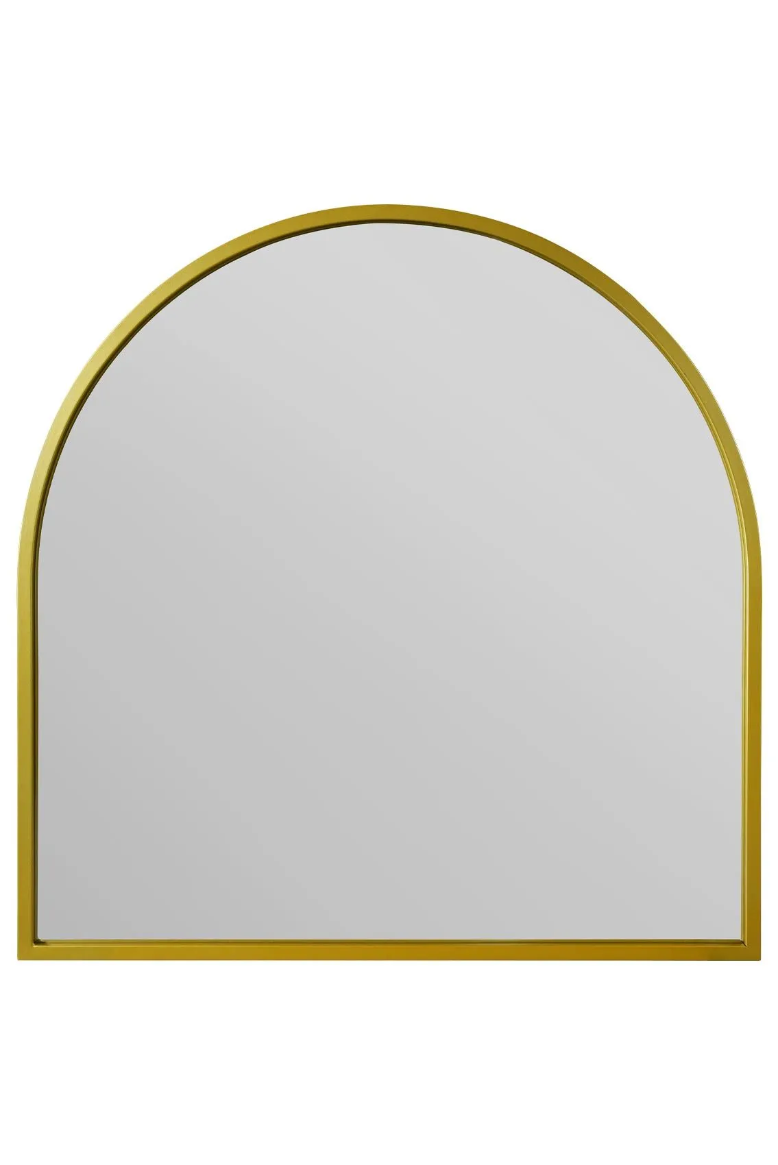 MirrorOutlet The Arcus Gold Framed Arched Leaner/Wall Mirror 39" X 39" (100CM X 100CM) 2