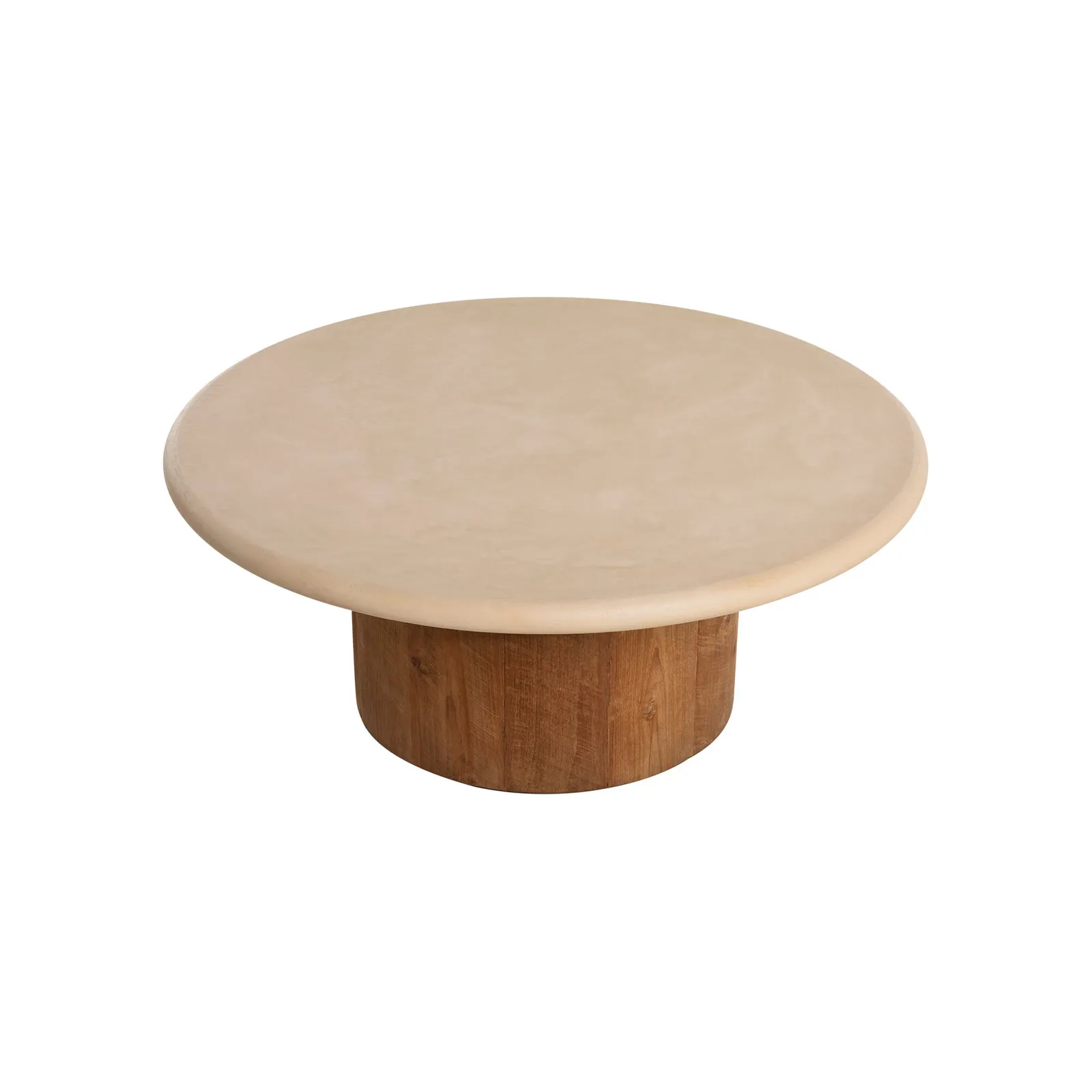 Panama Round Coffee Table 100X100X40Cm, Round, Brown Stone Effect | Barker & Stonehouse 5