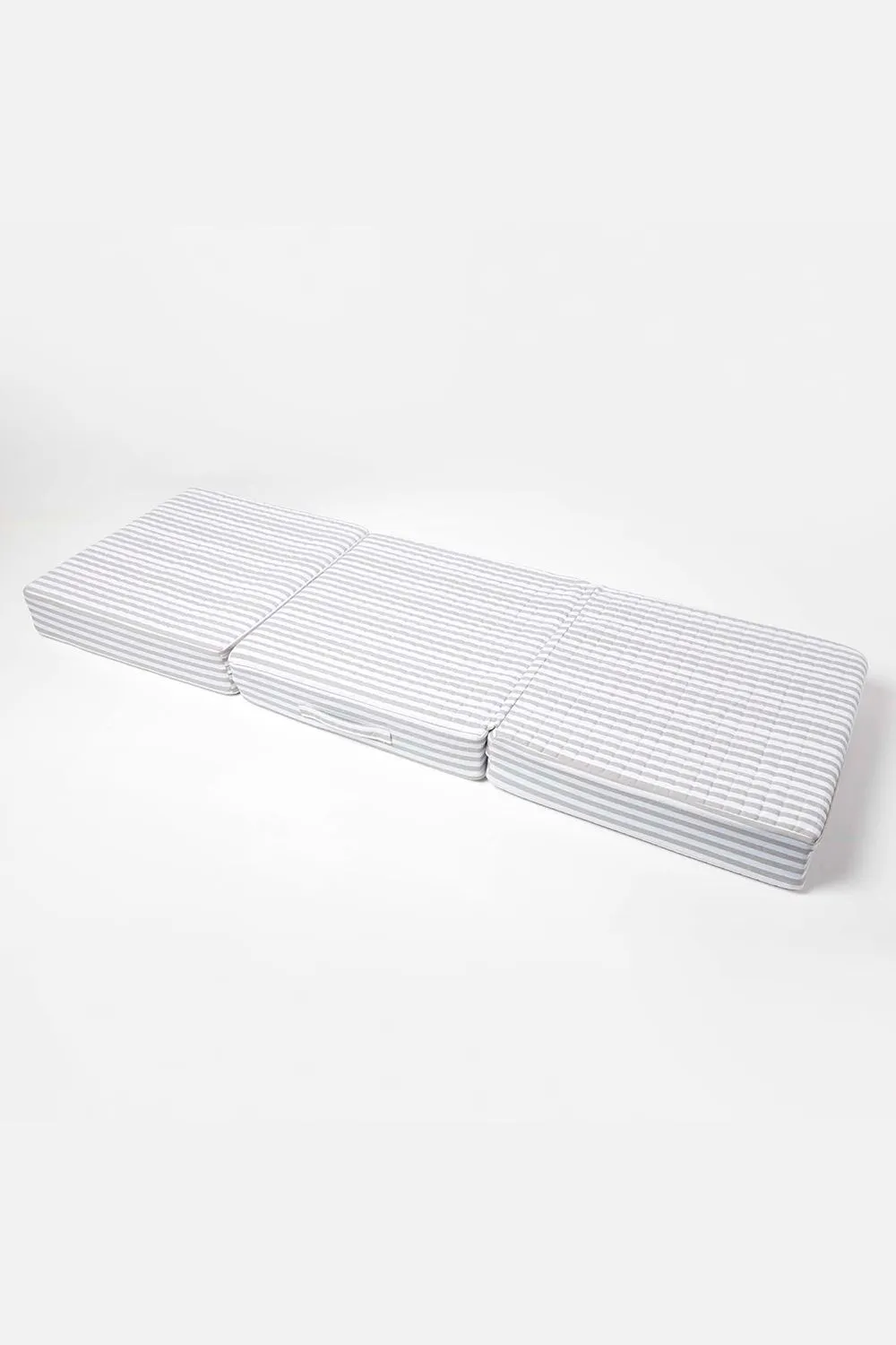Homescapes Quilted Cotton 3 Seater Orthopaedic Booster Cushion Cover in Grey 5