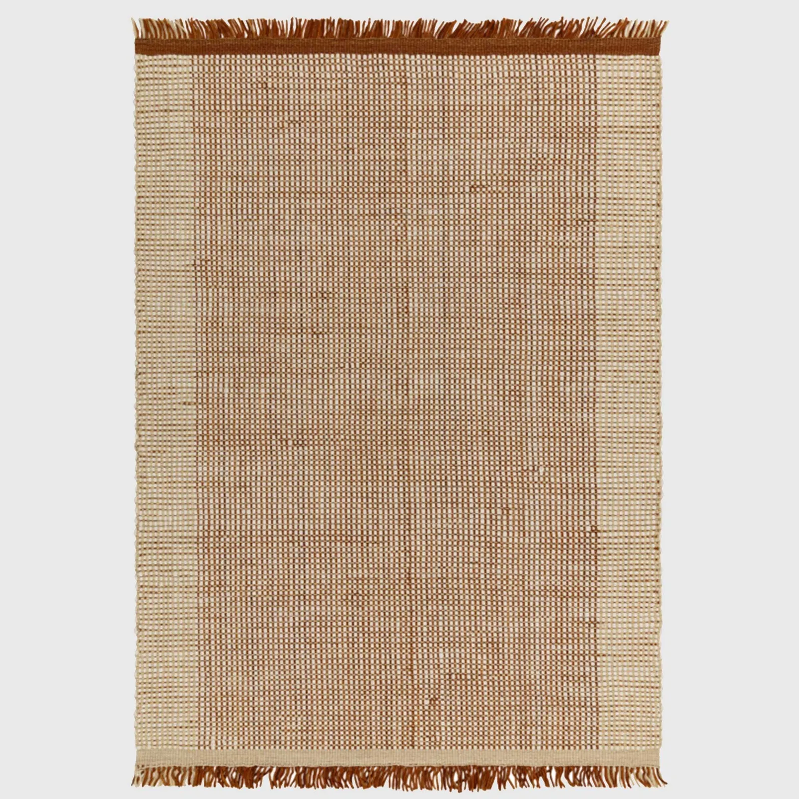 Mythical 160X230Cm Rust Rug, Square, Brown Wool | Barker & Stonehouse