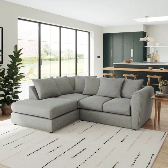 Blake Multi Texture Corner Chaise Sofa 1