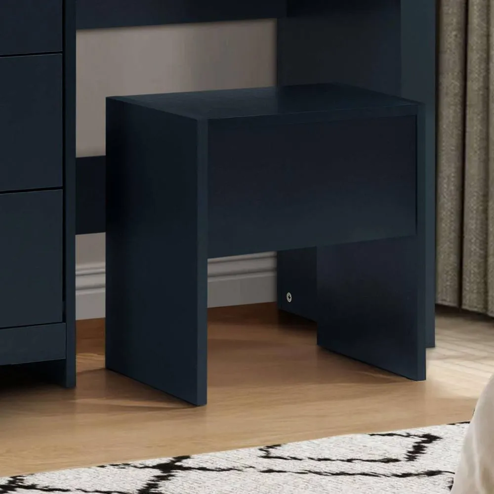 Birlea Highgate Dressing Table With Stool & Mirror Navy Blue 3
