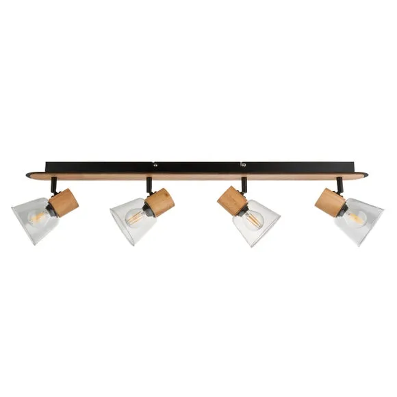 Zoya Industrial 4 Light Adjustable Spotlight Bar 5