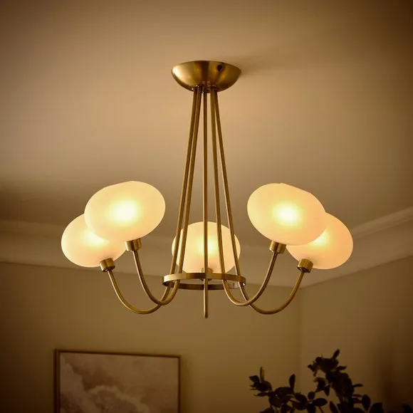 Paris 5 Light Semi Flush Ceiling Light 2