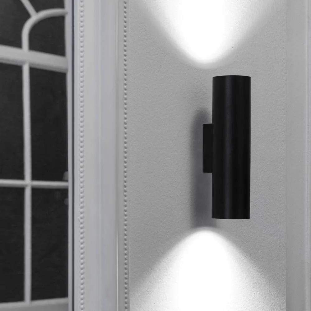 Netlighting Stan Up Down Wall Light Black 2x GU10 4