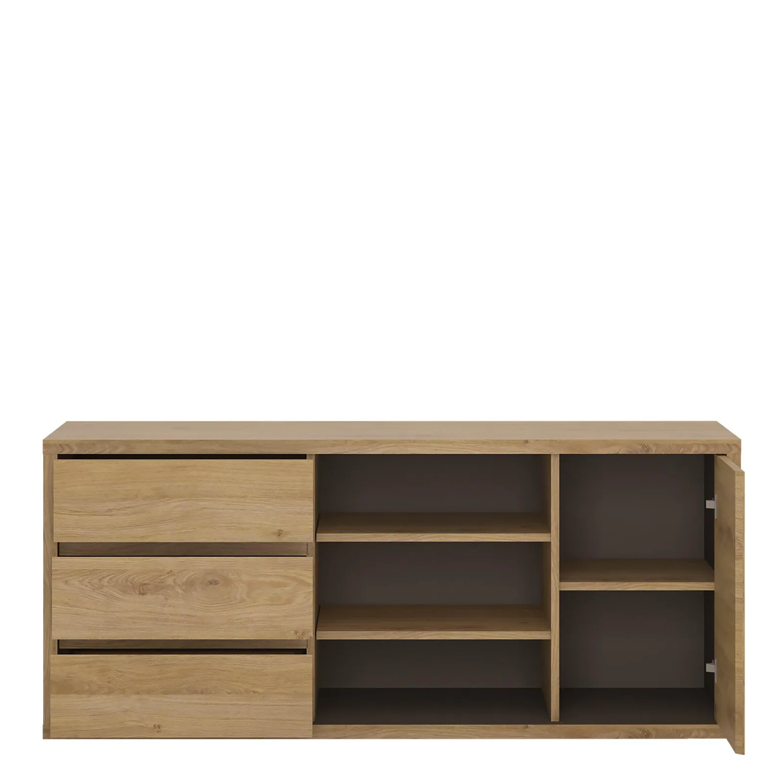 Furniture To Go Shetland 1 Door 3 Drawer TV Cabinet in Brown 3