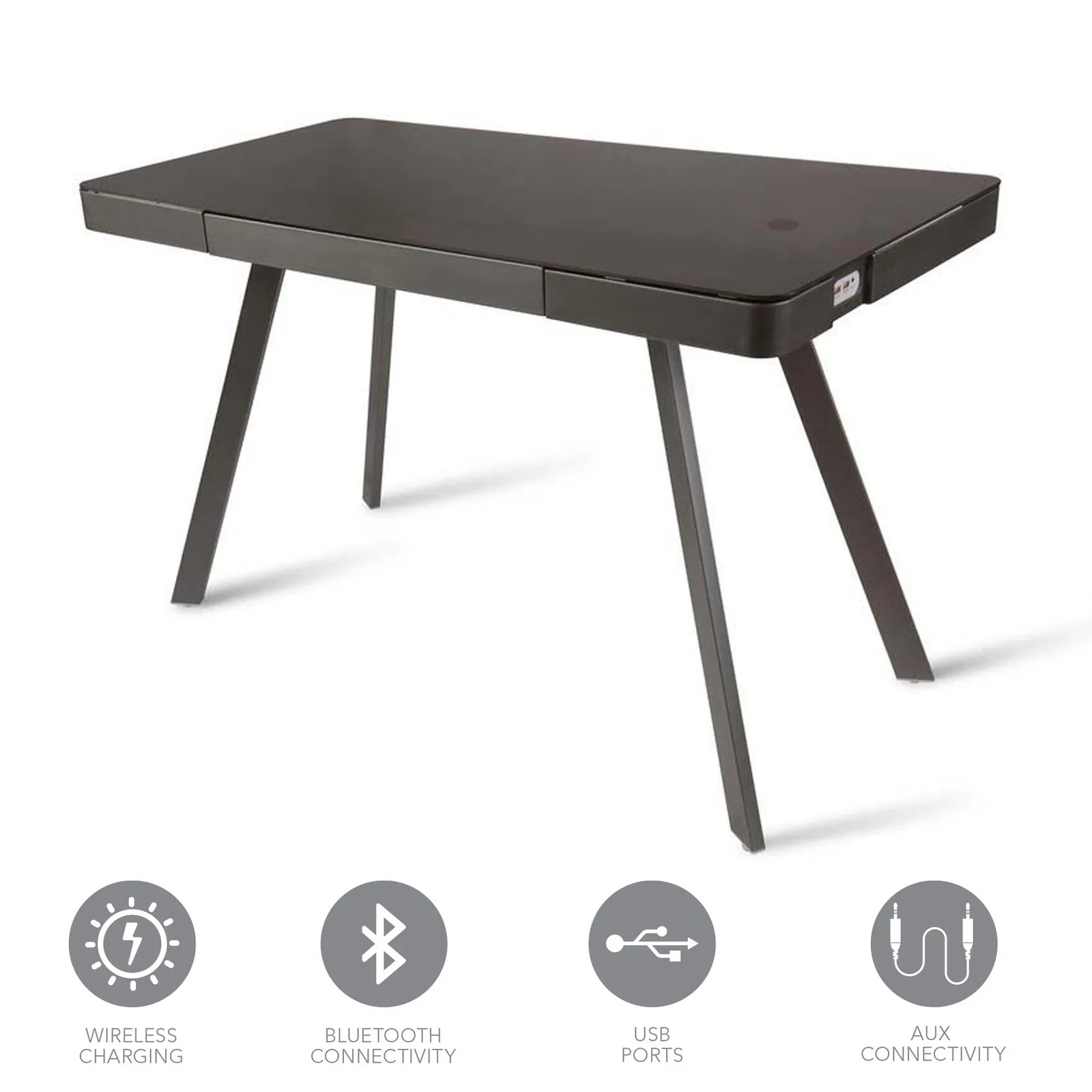 Koble Silas Charcoal Smart Desk Grey