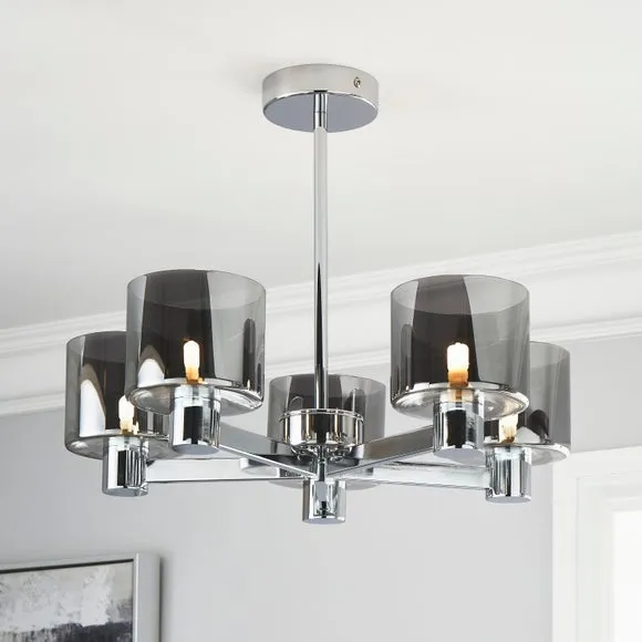 Erin 5 Light Semi Flush Ceiling Light 1