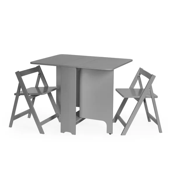 Gatan Gateleg Table With 2 Chairs 3