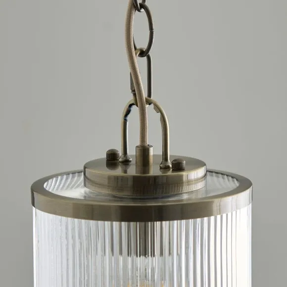 Alyn Ribbed Adjustable Pendant Light 3
