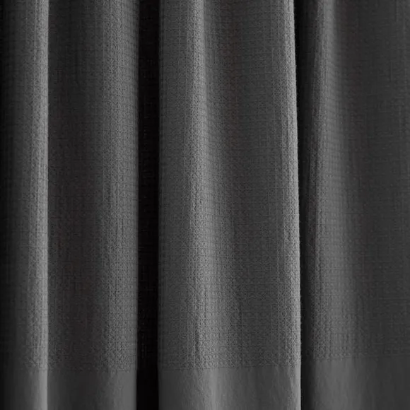 Newston Waffle 100% Cotton Slot Top Curtains 3
