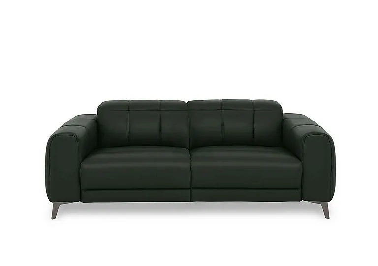 Ezra 3 Seater Leather Sofa - Oslo Pine