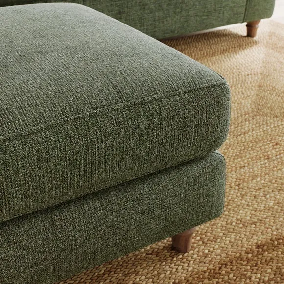 Flori Chenille Soft Texture Footstool 4