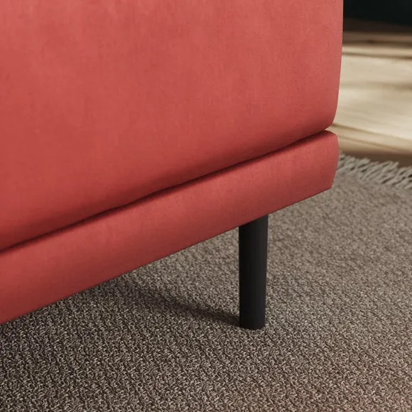 Mae Long Dining Bench, Matte Plush Velvet 4