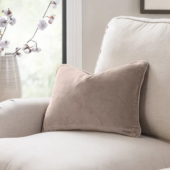 Clara Cotton Velvet Rectangle Cushion 1