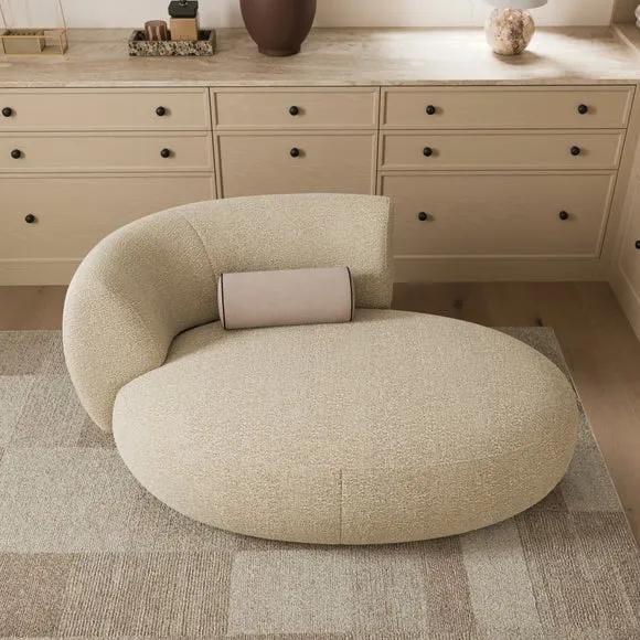 Lozenge Tonal Boucle Chaise Longue 3