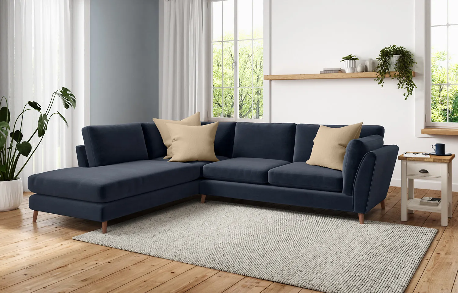 M&S Finch Corner Chaise Sofa (Left-Hand)