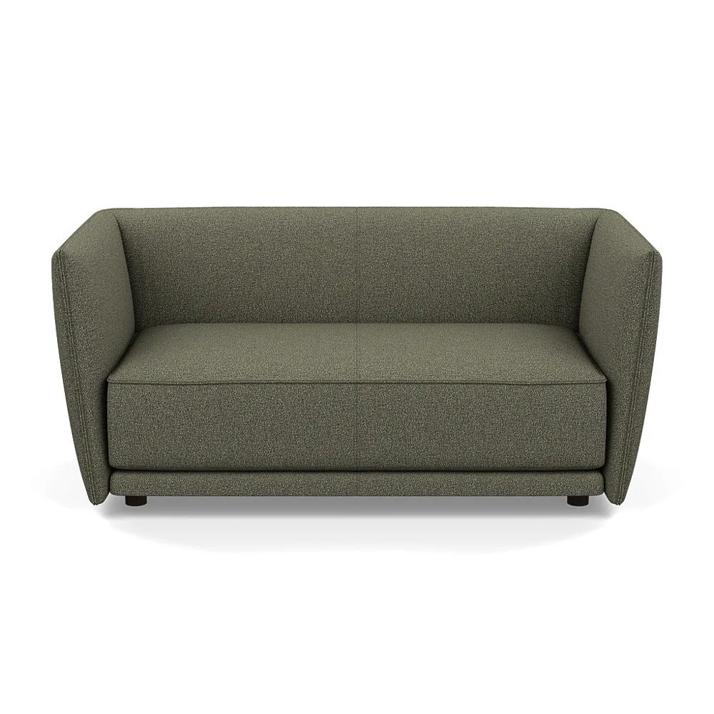 Heal's Valley 2 Seater Sofa Loop Boucle Forest Walnut Stain Feet 1