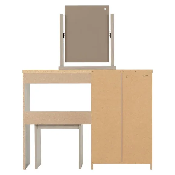 Nevada 4 Drawer Dressing Table Set with Mirror 6