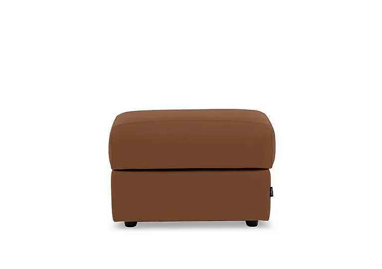 Marconi Rectangular Leather Storage Footstool
