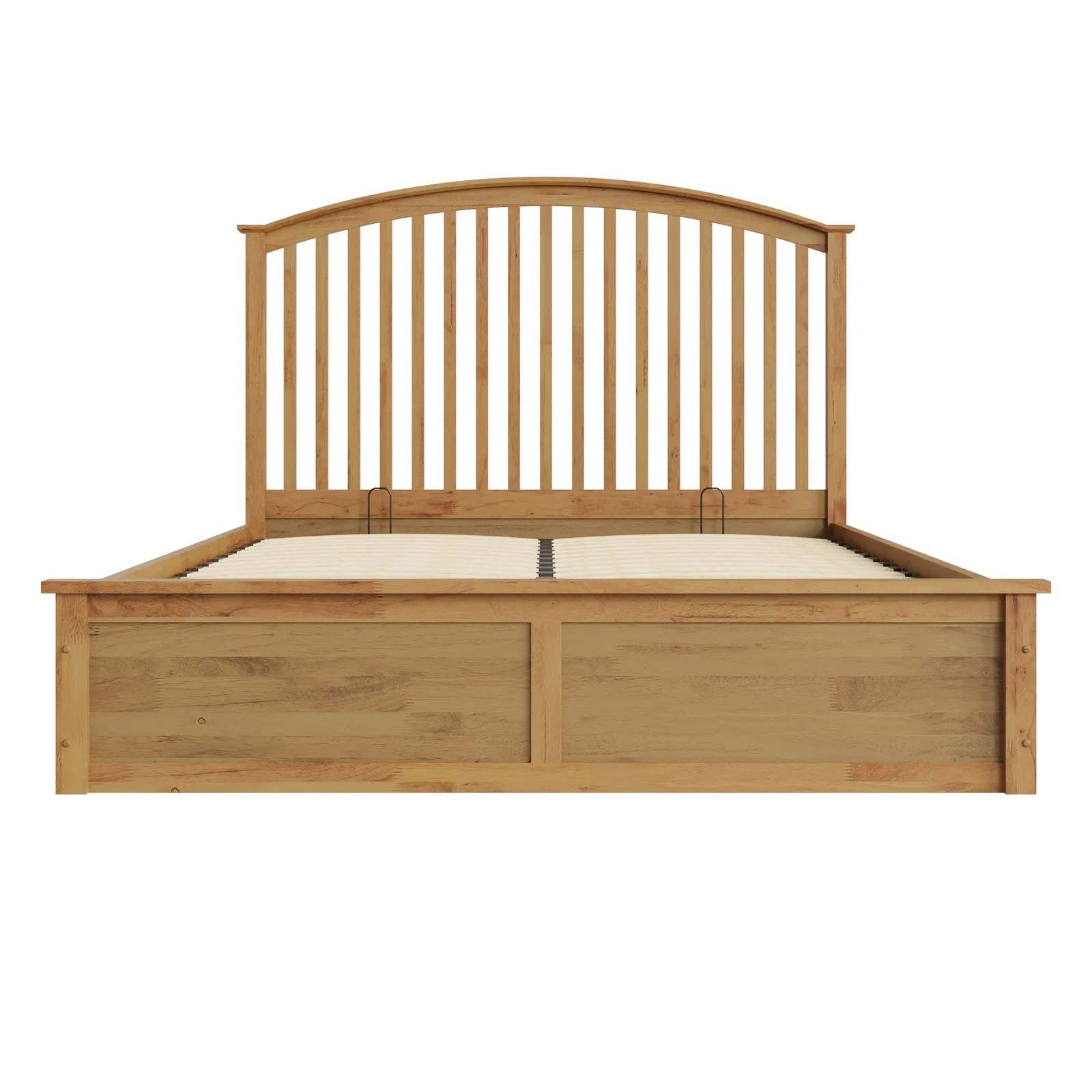 GFW Madrid Wooden Ottoman Storage Bed in Light Oak 2