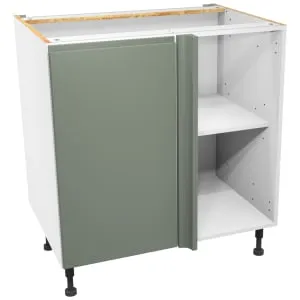Wickes Madison Reed Green Corner Base Unit - 800mm